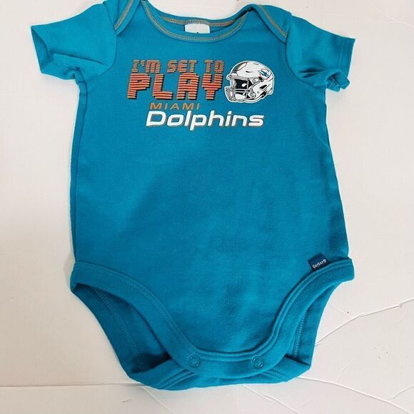 NFL Team Apparel Miami Dolphins Bodysuit Sz 3-6m - Picture 1 of 4